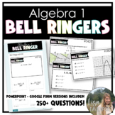 Algebra 1 Bell Ringers with Google Forms