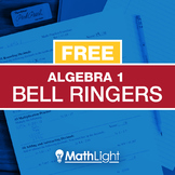 Algebra 1 Bell Ringers Single Set - review / practice exercises