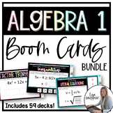 Algebra 1 Boom Cards Digital Task Card Bundle