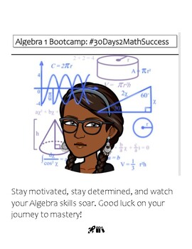 Preview of Algebra 1 EOC Bootcamp: #30Days2MathSuccess - OUTLINE