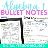Algebra 1 Bullet Notes