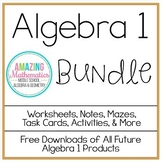 Algebra 1 Bundle ~ All My Algebra Products for 1 Low Price