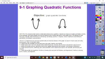 Preview of Algebra 1 Ch 9: Quadratic & Exponential Functions - Activinspire Flipcharts