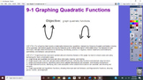 Algebra 1 Ch 9: Quadratic & Exponential Functions - Activi