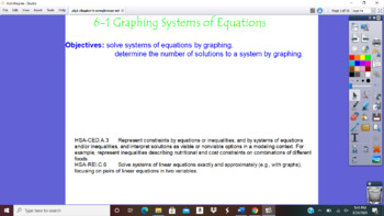 Preview of Algebra 1 Ch6:Systems of Linear Equations & Inequalities Activinspire Flipcharts