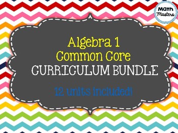 Algebra 1 Common Core Curriculum by Math Masters | TpT