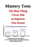 Algebra 1 Common Core Mastery Tests -- all 13 topics