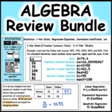 Algebra 1 Common Core Regents Review and Test Prep Bundle