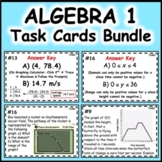 Algebra 1 Common Core Task Cards Test Prep and Regents Rev
