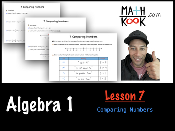 Preview of Algebra 1 - Comparing Numbers (7)