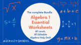 Algebra 1 | Complete Bundle  | Easy to Edit | Google Class