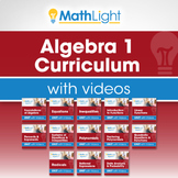Algebra 1 Complete Curriculum with Videos Bundle