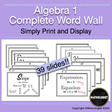 Algebra 1 Complete Word Wall