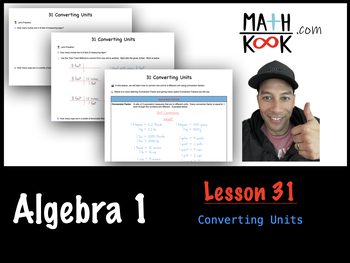 Preview of Algebra 1 - Converting Units (31)
