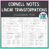 Algebra 1 Cornell Notes - Linear Transformations