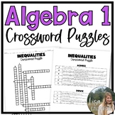 Algebra 1 Crossword Puzzles