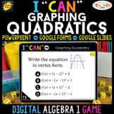 Algebra 1 DIGITAL Game | Graphing Quadratics & Key Charact