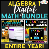 Algebra 1 DIGITAL Math BUNDLE | Google Classroom | Spiral 