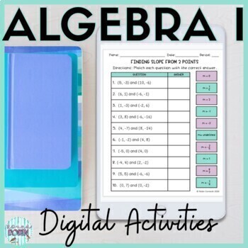 Preview of Algebra 1 Digital Activities Bundle