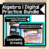 Algebra 1 Digital Practice Bundle - Google Slides (Constan