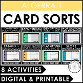 Algebra 1 Activities Bundle | Card Sort