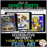 Google Sheets Digital Pixel Art Math Distributive Property
