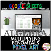 Google Sheets Digital Resource Pixel Art Math Multiplying 