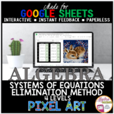 Digital Resource Pixel Art Math Systems of Equations | Eli