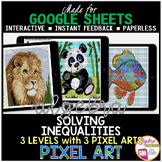 Google Sheets Digital Pixel Art Math Solving Inequalities