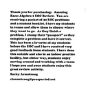 Algebra 1 EOC Review: Amazing Race