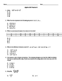 Algebra 1 EOC Review B