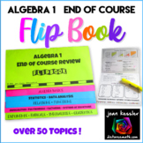 Algebra 1 End of Year Review Packet Flip Book plus STAAR™ version
