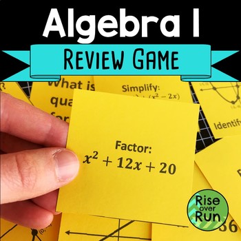Preview of Algebra 1 End of Year Review Game