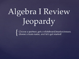 Algebra 1 End of Year State Test Review Jeopardy