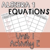 Algebra 1 - Error Analysis: Equations