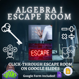 Algebra 1 Escape Room on Google Slides