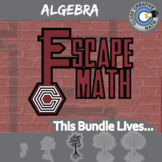 Algebra 1 Escape Rooms Bundle - Printable & Digital Games