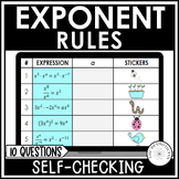 Algebra 1 Exponent Rules | Exponent Laws Activity