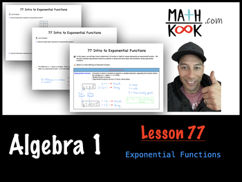 Preview of Algebra 1 - Exponential Functions (77)
