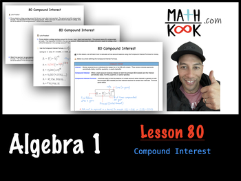 Preview of Algebra 1 - Compound Interest (80)