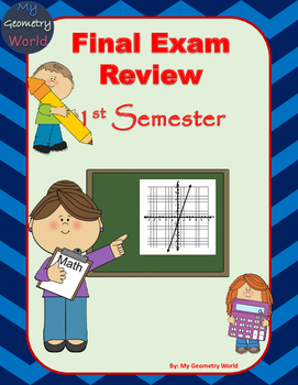 Algebra 1 Final Exam Review: 1st Semester Final Exam ...