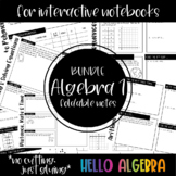 Algebra 1 Foldable Notes for Interactive Notebooks