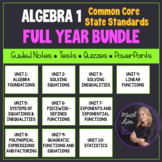 Algebra 1 Curriculum - Full Year EDITABLE Unit Plans | Bun