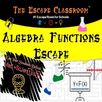 Preview of Algebra 1: Functions Escape Room | The Escape Classroom