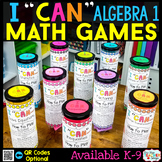 Algebra 1 Games BUNDLE - Math Test Prep Review
