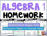 Algebra 1 - Homework / Practice / Review Problems - System