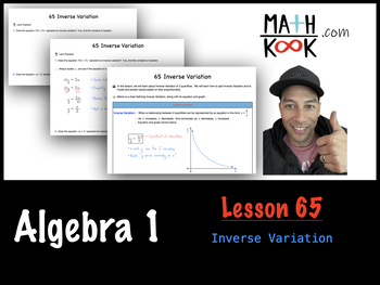 Preview of Algebra 1 - Inverse Variation (65)