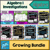 Algebra 1 Investigation Activities Growing Bundle