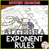 Algebra 1 Laws of Exponents | Exponent Rules Mystery Pictu