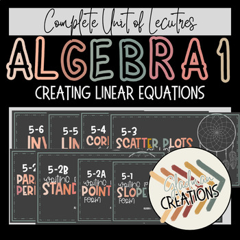 Preview of Algebra 1 Lesson BUNDLE - Creating Linear Equations